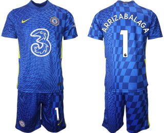 Men 2021-2022 Club Chelsea FC home blue 1 Nike Soccer Jerseys