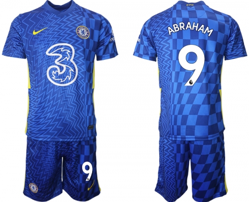 Men 2021-2022 Club Chelsea FC home blue 9 Nike Soccer Jerseys