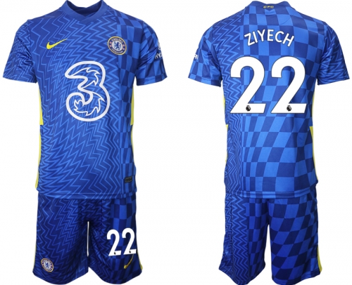 Men 2021-2022 Club Chelsea FC home blue 22 Nike Soccer Jerseys