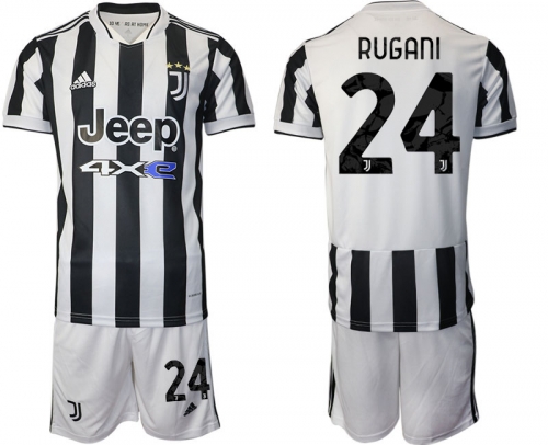 Men 2021-2022 Club Juventus home white 24 Adidas Soccer Jerseys