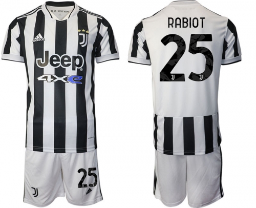 Men 2021-2022 Club Juventus home white 25 Adidas Soccer Jerseys