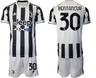 Men 2021-2022 Club Juventus home white 30 Adidas Soccer Jerseys