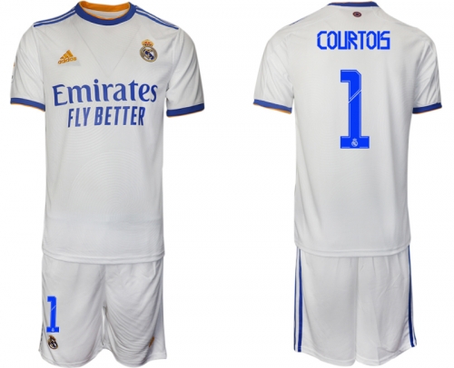 Men 2021-2022 Club Real Madrid home white 1 Soccer Jerseys