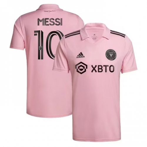 Men's Inter Miami CF #10 Lionel Messi Pink Soccer Jersey