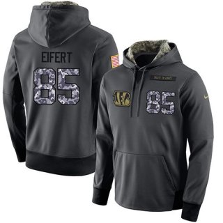 NFL Men's Nike Cincinnati Bengals #85 Tyler Eifert Stitched Black Anthracite Salute to Service Player Performance Hoodie