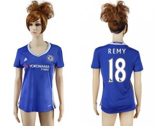 2016-17 Chelsea #18 REMY Home Soccer Women's Blue AAA+ Shirt