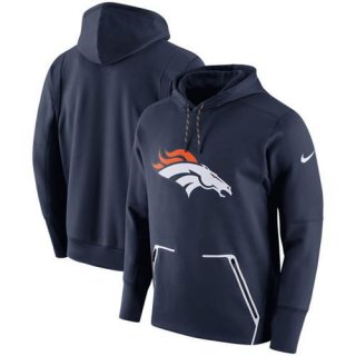 Men's Denver Broncos Nike Navy Champ Drive Vapor Speed Pullover Hoodie