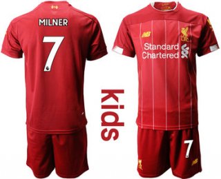 2019-20 Liverpool 7 MILNER Youth Home Soccer Jersey