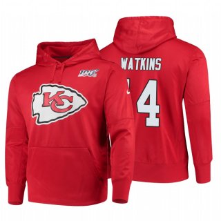 Kansas City Chiefs #14 Sammy Watkins Nike NFL 100 Primary Logo Circuit Name & Number Pullover Hoodie Red