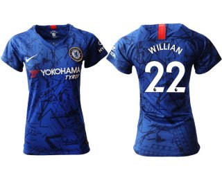 Women 2019-2020 club Chelsea home aaa version 22 blue Soccer Jerseys