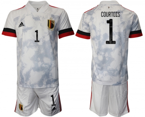 Men 2021 European Cup Belgium away white 1 Soccer Jersey