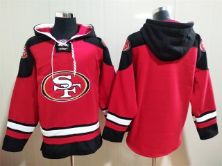 Men's San Francisco 49ers Blank Red Team Color New NFL Hoodie