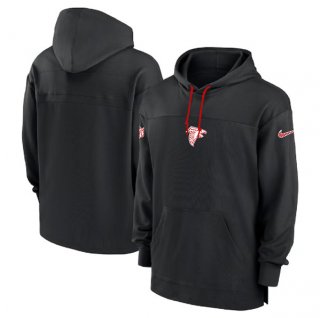 Men's Atlanta Falcons Black Performance Pullover Hoodie