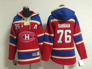 Old Time Hockey Montreal Canadiens #76 P.K. Subban Red Kids Hoodie