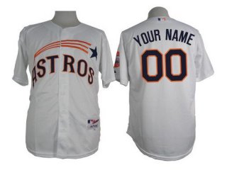 Men's Houston Astros Customized 1972 Turn Back The Clock White Jersey