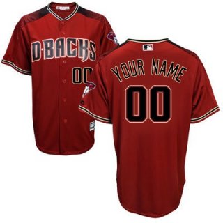 Men's Arizona Diamondbacks Majestic RedBrick Cool Base Custom Jersey