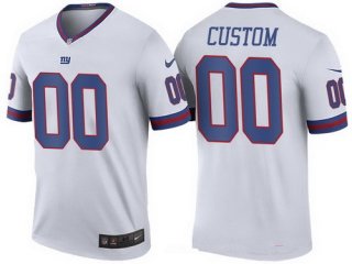 Youth New York Giants White Custom Color Rush Legend NFL Nike Limited Jersey