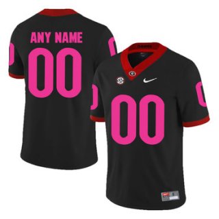 Georgia Bulldogs Black Breast Cancer Awareness College Football Jersey