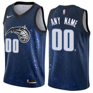 Men's Nike Orlando Magic Customized Authentic Blue NBA City Edition Jersey