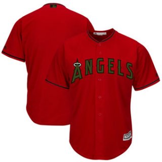 Men's Los Angeles Angels Majestic Scarlet 2018 Memorial Day Cool Base Team Custom Jersey