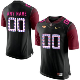 Florida State Seminoles Black Shadow Men's Customized 2018 Breast Cancer Awareness