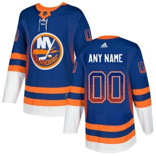 Men's New York Islanders Royal Customized Drift Fashion Adidas Jersey