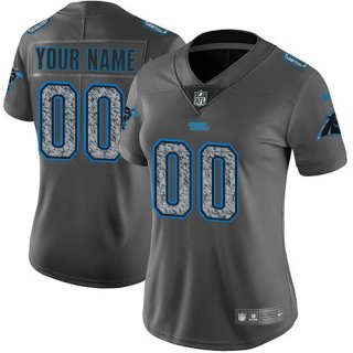 Women's Nike Carolina Panthers Customized Gray Static Vapor Untouchable Jersey