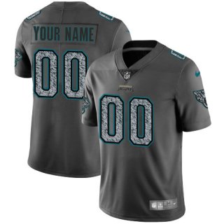 Men's Nike Jacksonville Jaguars NFL Customized Gray Static Vapor Untouchable Limited NFL Jersey