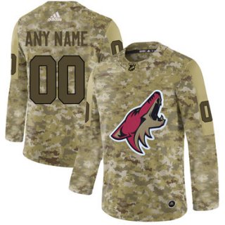 Arizona Coyotes Camo Men's Customized Adidas Jersey