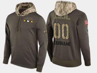 Nike Hurricanes Men's Customized Military Olive Salute To Service Pullover Hoodie