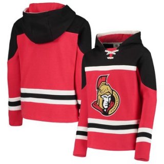 Ottawa Senators Red Men's Customized All Stitched Hooded Sweatshirt