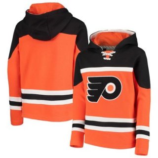 Philadelphia Flyers Orange Men's Customized All Stitched Hooded Sweatshirt