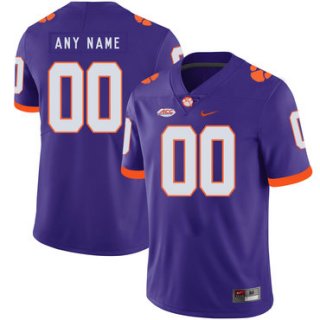 Clemson Tigers Purple Men's Customized Nike College Football Jersey