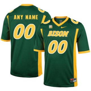 North Dakota State Bison Green Men's Customized College Football Jersey