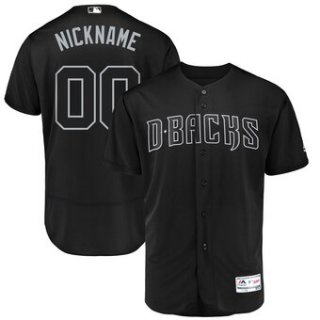 Arizona Diamondbacks Majestic 2019 Players' Weekend Flex Base Authentic Roster Custom Black Jersey