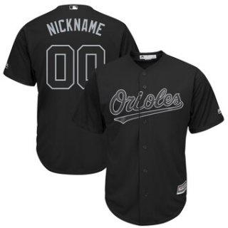 Baltimore Orioles Majestic 2019 Players' Weekend Cool Base Roster Custom Black Jersey