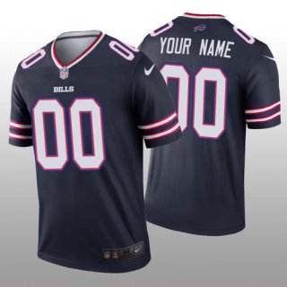 Men's Buffalo Bills Custom Navy Inverted Legend Jersey