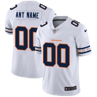 Men's Chicago Bears Custom Nike White Team Logo Vapor Limited NFL Jersey