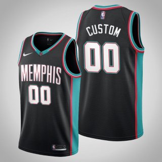 Grizzlies Custom #00 Black 20th Season Throwbacks Jersey