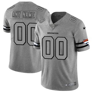 Nike Broncos Customized 2019 Gray Gridiron Gray Vapor Untouchable Limited Jersey