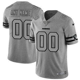 Nike Raiders Customized 2019 Gray Gridiron Gray Vapor Untouchable Limited Jersey