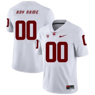 Washington State Cougars Customized White College Football Jersey