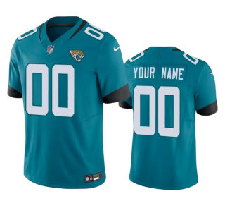 Men's Jacksonville Jaguars Active Player Custom Teal 2023 F.U.S.E Vapor Untouchable Limited Stitched Jersey