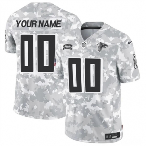 Men's Atlanta Falcons Active Player Custom 2024 F.U.S.E Arctic Camo Salute to Service Limited Football Stitched Jersey