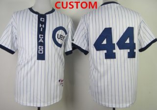 Men's Chicago Cubs Custom 1909 White Pullover Jersey