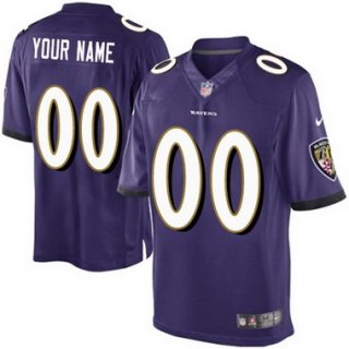 Men's Nike Baltimore Ravens Customized 2013 Purple Limited Jersey