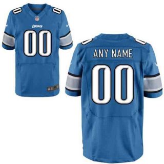 Men's Detroit Lions Nike Blue Customized 2014 Elite Jersey