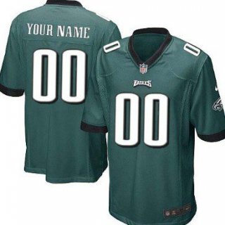 Youth Nike Philadelphia Eagles Customized Dark Green Game Jersey