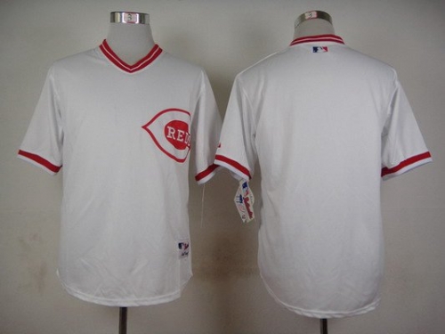 Youth Cincinnati Reds Customized 1990 White Pullover Jersey