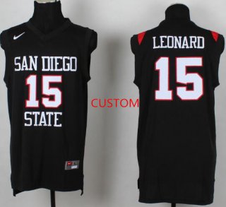 Women's San Diego State University Basketball Black Custom Jersey